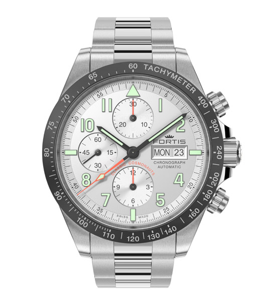 Fortis 401.26.12 Classic Cosmonauts Chronograph a.m. - Front View